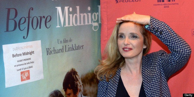 French actress July Delpy poses on June 17, 2013 in Paris, prior to the screening of the film she starred in, 'Before midnight,' directed by Richard Linklater at the Champs-Elysees Film Festival. AFP PHOTO PIERRE ANDRIEU (Photo credit should read PIERRE ANDRIEU/AFP/Getty Images)