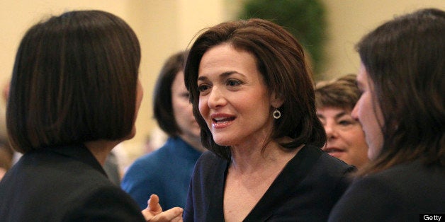 BOSTON - APRIL 4: Sheryl Sandberg, Facebook COO and author of the new book 'Lean In' at the Commonwealth Institute's luncheon