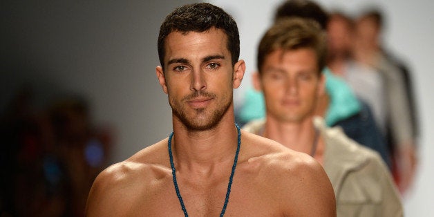 NEW YORK, NY - SEPTEMBER 06: A model walks the runway at the Nautica Men's Spring 2014 fashion show during Mercedes-Benz Fashion Week at The Stage at Lincoln Center on September 6, 2013 in New York City. (Photo by Frazer Harrison/Getty Images for Mercedes-Benz Fashion Week)