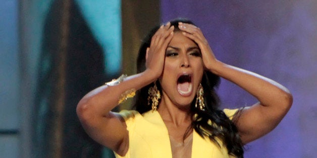 ATLANTIC CITY, NJ - SEPTEMBER 15: Miss America 2014 contestant Miss New York Nina Davuluri wins the 2014 Miss America Competition at Boardwalk Hall Arena on September 15, 2013 in Atlantic City, New Jersey. (Photo by Donald Kravitz/Getty Images)