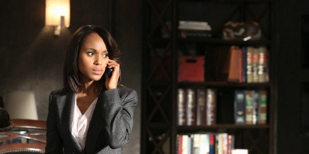 SCANDAL - 'Guess Who's Coming to Dinner' - Through flashbacks we learn more about Olivia's estranged relationship with her father. Meanwhile, both the White House and Pope & Associates are still in the middle of cleaning up the very big and very public mess they created, on 'Scandal,' THURSDAY OCTOBER 10 (10:00-11:00 p.m., ET) on the ABC Television Network. (Photo by Danny Feld/ABC via Getty Images)KERRY WASHINGTON