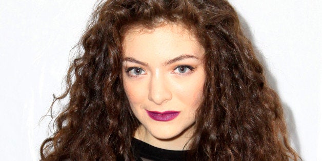 LOS ANGELES, CA - DECEMBER 08: Singer Lorde poses backstage during The 24th Annual KROQ Almost Acoustic Christmas at The Shr