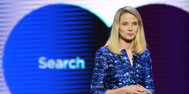 LAS VEGAS, NV - JANUARY 07: Yahoo! President and CEO Marissa Mayer delivers a keynote address at the 2014 International CES