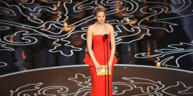 THE OSCARS(r) - THEATRE - The Academy Awards(r) for outstanding film achievements of 2013 will be presented on Oscar Sunday, MARCH 2 (8:30 p.m. - 12:00 a.m., ET/5:30-9:00 p.m., PT), at the Dolby Theatre(r) at Hollywood & Highland Center(r) and televised live on the ABC Television Network. ((Photo by Adam Taylor/ABC via Getty Images) JENNIFER LAWRENCE