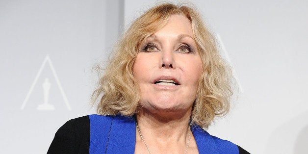 HOLLYWOOD, CA - MARCH 02: Actress Kim Novak poses in the press room at the 86th annual Academy Awards at Dolby Theatre on March 2, 2014 in Hollywood, California. (Photo by Jason LaVeris/WireImage)