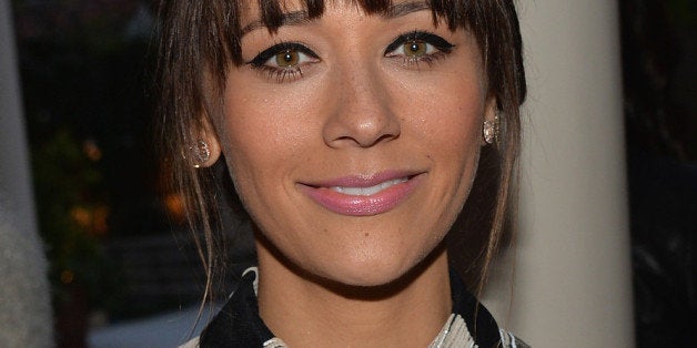 LOS ANGELES, CA - MARCH 28: Actress Rashida Jones attends a reception to celebrate Rashida Jones' New Glamour Column hosted by Cindi Leive and Jane Buckingham at arivate residence on March 28, 2014 in Los Angeles, California. (Photo by Michael Buckner/Getty Images for Glamour)