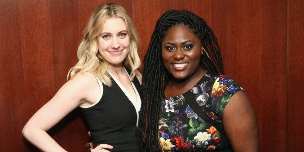 NEW YORK, NY - APRIL 17: (L-R) Actresses Greta Gerwig and Danielle Brooks participate in a discsussion panel Glamour And L'Oreal Paris 2014 Top Ten College Women Celebration at Kaufman Music Center on April 17, 2014 in New York City. (Photo by Astrid Stawiarz/Getty Images for Glamour)