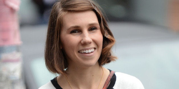 NEW YORK, NY - MAY 13: Zosia Mamet filming 'Girls' in Brooklyn on May 13, 2014 in New York City. (Photo by Steve Sands/GC Images)