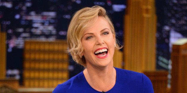 NEW YORK, NY - MAY 20: Charlize Theron visits 'The Tonight Show Starring Jimmy Fallon' at Rockefeller Center on May 20, 2014 in New York City. (Photo by Theo Wargo/NBC/Getty Images for 'The Tonight Show Starring Jimmy Fallon')