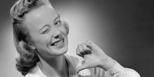 UNITED STATES - CIRCA 1950s: Young woman winking. (Photo by George Marks/Retrofile/Getty Images)