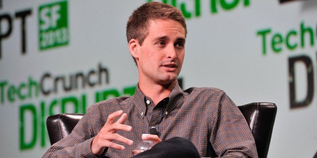 SAN FRANCISCO, CA - SEPTEMBER 09: Evan Spiegel of Snapchat attends TechCruch Disrupt SF 2013 at San Francisco Design Center on September 9, 2013 in San Francisco, California. (Photo by Steve Jennings/Getty Images for TechCrunch)