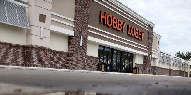 PLANTATION, FL - JUNE 30: A Hobby Lobby store is seen on June 30, 2014 in Plantation, Florida. Today in Washington, the Supr