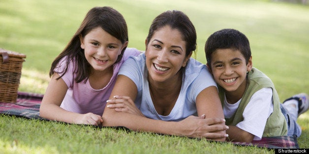 mother and children having...