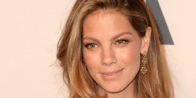 Actress Michelle Monaghan arrives at a cocktail reception to celebrate the opening of the multimedia exhibition 'Hollywood Co