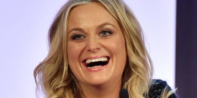 BEVERLY HILLS, CA - OCTOBER 20: Actress Amy Poehler speaks onstage at ELLE's 21st Annual Women in Hollywood Celebration at the Four Seasons Hotel on October 20, 2014 in Beverly Hills, California. (Photo by Michael Buckner/Getty Images for ELLE)