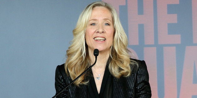 NEW YORK, NY - OCTOBER 30: Betsy Beers, Executive Producer, ABC speaks onstage at Marie Claire's Second-Annual New Guard Lunch at Hearst Tower on October 30, 2014 in New York City. (Photo by Robin Marchant/Getty Images for Marie Claire)