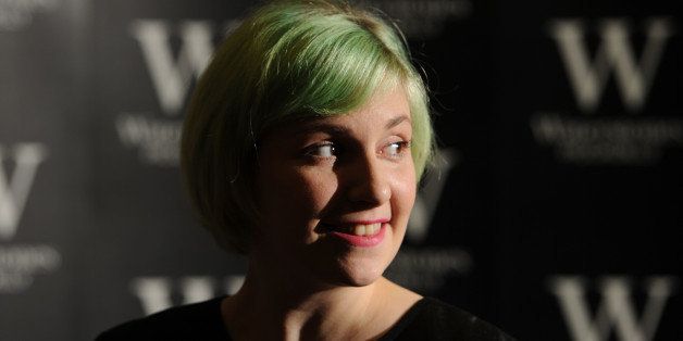 LONDON, ENGLAND - OCTOBER 29: Lena Dunham meets fans and signs copies of her book 'Not That Kind Of Girl' at Waterstones, Piccadilly on October 29, 2014 in London, England. (Photo by Stuart C. Wilson/Getty Images)
