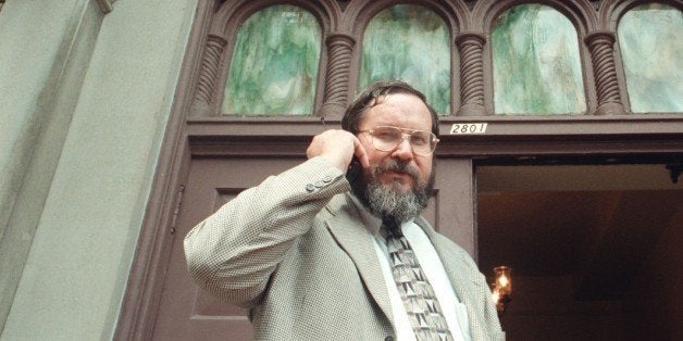 WASHINGTON, DC - AUGUST 08: FILE, Rabbi Barry Freundel at Kesher Israel Congregation in Georgetown is taking and making a number of calls since the announcement that one of his congregants Joe Lieberman, was just selected to be Al Gore's running mate, in Washington, DC on August 8, 2000. (Photo by Michael Lutzky/The Washington Post via Getty Images)