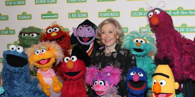NEW YORK, NY - MAY 28: Joan Ganz Cooney (C) attends the 12th annual Sesame Workshop Benefit Gala at Cipriani 42nd Street on May 28, 2014 in New York City. (Photo by Robin Marchant/Getty Images)