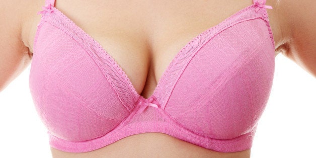 woman breast in uplift on a...