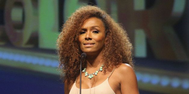 BEVERLY HILLS, CA - SEPTEMBER 21: Founder of #GIRLSLIKEUS Janet Mock speaks on stage at the ADCOLOR Awards at The Beverly Hilton Hotel on September 21, 2013 in Beverly Hills, California. (Photo by Mike Windle/Getty Images for AdColor)