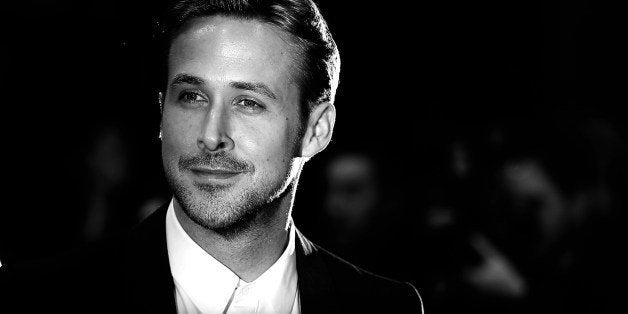 BLACK AND WHITE VERSION
Canadian actor Ryan Gosling poses as he arrives for the screening of the film 'Lost River' at the 67