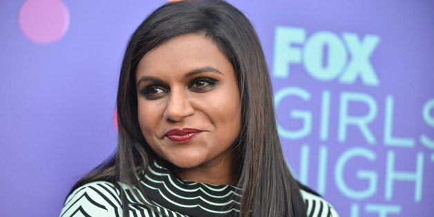 Mindy Kaling arrives at the Fox's Girls Night Out held at the Leonard H. Goldenson Theatre on Monday, June 9, 2014 in Los Angeles. (Photo by Richard Shotwell/Invision/AP)