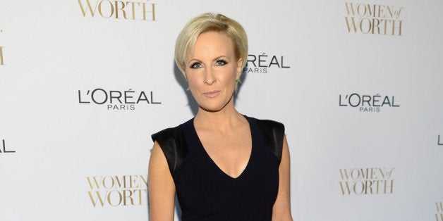 Mika Brzezinski arrives at the Ninth Annual Women of Worth Awards hosted by L'Oreal Paris at The Pierre hotel on Tuesday, Dec