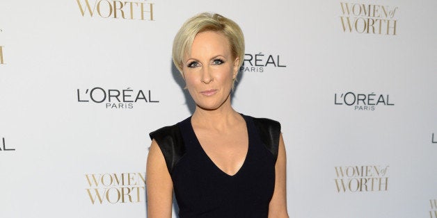 Mika Brzezinski arrives at the Ninth Annual Women of Worth Awards hosted by L'Oreal Paris at The Pierre hotel on Tuesday, Dec. 2, 2014, in New York. (Photo by Evan Agostini/Invision/AP)