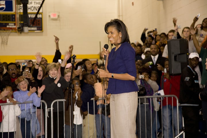 michelle obama speaking in...