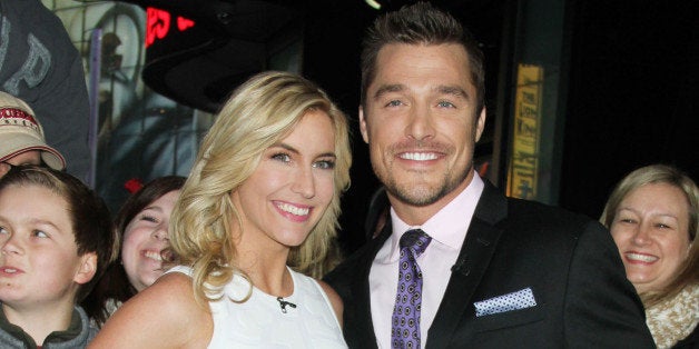 NEW YORK, NY - MARCH 10: Whitney Bischoff and Chris Soules at ABC's Good Morning America in New York City on March 10, 2015.
