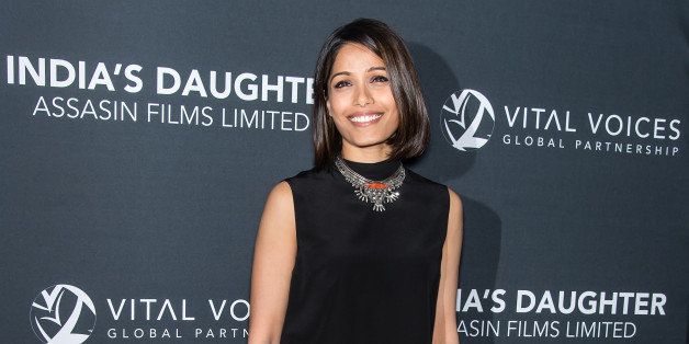NEW YORK, NY - MARCH 09: Actress Freida Pinto attends 'India's Daughter' New York Screening at Baruch College on March 9, 2015 in New York City. (Photo by Gilbert Carrasquillo/FilmMagic)
