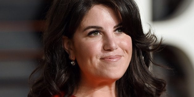 BEVERLY HILLS, CA - FEBRUARY 22: Monica Lewinsky arrives at the 2015 Vanity Fair Oscar Party Hosted By Graydon Carter at Wal