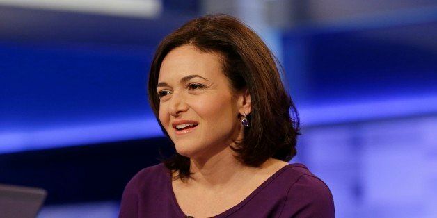 CORRECTS SPELLING TO SANDBERG NOT SANDBURG Sheryl Sandberg, chief operating officer of Facebook, responds to questions during a news interview with Megyn Kelly on the show, The Kelly File, on the FOX News Channel, Wednesday, April 9, 2014, in New York. (AP Photo/Frank Franklin II)