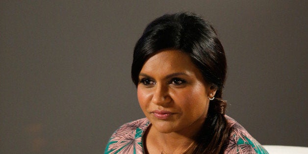 LOS ANGELES, CA - MARCH 29: Actress Mindy Kaling speaks during Variety Studio Actors on Actors presented by Autograph Collec