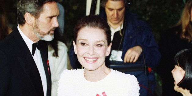 Audrey Hepburn is pictured, April 1992. (AP Photo/Alex Brandon)