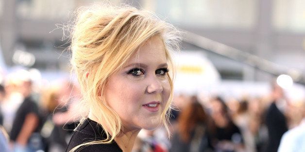 Amy Schumer arrives at the MTV Movie Awards at the Nokia Theatre on Sunday, April 12, 2015, in Los Angeles. (Photo by Matt Sayles/Invision/AP)