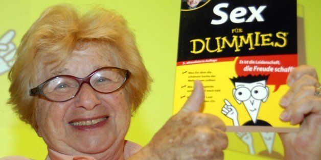 Dr. Ruth Westheimer presents her book 'Sex for Dummies' at the International Frankfurt Book Fair 'Frankfurter Buchmesse' in Frankfurt, Germany, Thursday, Oct. 11, 2007. The world's largest book fair with this year's focal theme on Catalan Culture is open to the public from Oct. 10 to 14, 2007. (AP Photo/Bernd Kammerer)