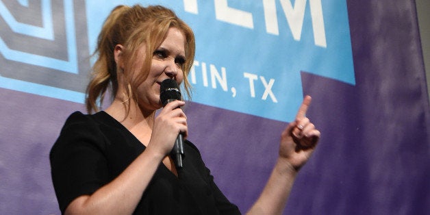 AUSTIN, TX - MARCH 15: Actress Amy Schumer speaks at the screening of 'Trainwreck' during the 2015 SXSW Music, Film + Intera