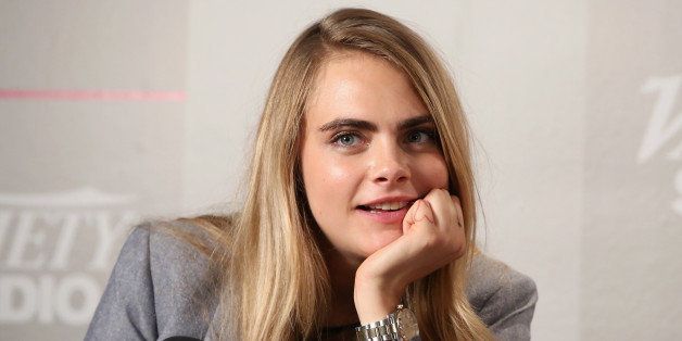 TORONTO, ON - SEPTEMBER 06: Actress Cara Delevingne attends day 2 of the Variety Studio presented by Moroccanoil at Holt Renfrew during the 2014 Toronto International Film Festival on September 6, 2014 in Toronto, Canada. (Photo by Jonathan Leibson/Getty Images for Variety)