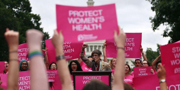 WASHINGTON, DC - JULY 11: Rep. Rosa DeLauro (D-CT) speaks during a women's pro-choice rally on Capitol Hill, July 11, 2013 in Washington, DC. The rally was hosted by Planned Parenthood Federation of America to urge Congress against passing any legislation to limit access to safe and legal abortion. (Photo by Mark Wilson/Getty Images)