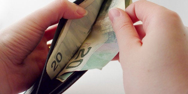 Pulling Money out of Wallet