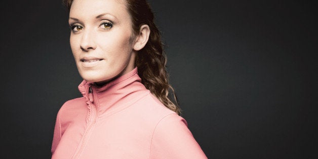 Native American woman wearing sportswear