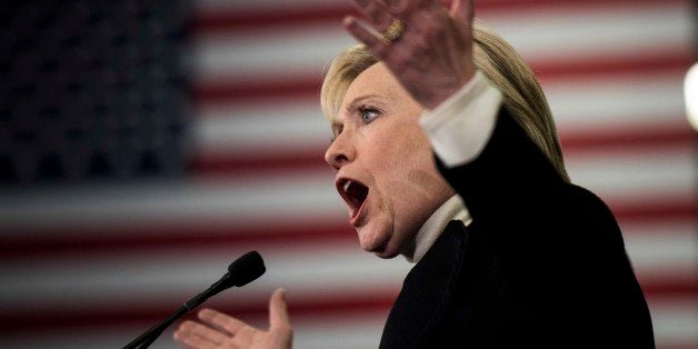 HOOKSETT, NH - Former Secretary of State Hillary Clinton gives a concession speech to a cheering crowd of supporters at her N