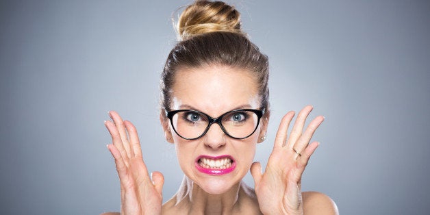 Angry young woman