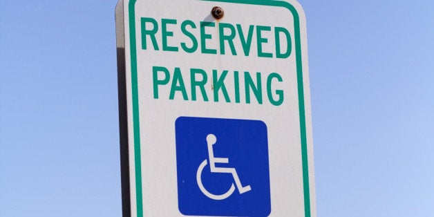 handicap reserved parking signs