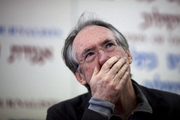 TEL AVIV, ISRAEL - FEBRUARY 18: (ISRAEL OUT) Ian McEwan holds a press conference on February 18, 2011 in Tel Aviv, Israel. (Photo by Uriel Sinai/Getty Images)