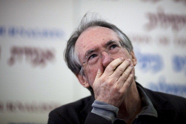 TEL AVIV, ISRAEL - FEBRUARY 18: (ISRAEL OUT) Ian McEwan holds a press conference on February 18, 2011 in Tel Aviv, Israel.