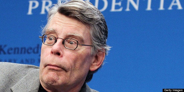 BOSTON, MASSACHUSETTS - NOVEMBER 07: Stephen King reads from his new fiction novel '11/22/63: A Novel' during the 'Kennedy Library Forum Series' at The John F. Kennedy Presidential Library and Museum on November 7, 2011 in Boston, Massachusetts. (Photo by Marc Andrew Deley/Getty Images)