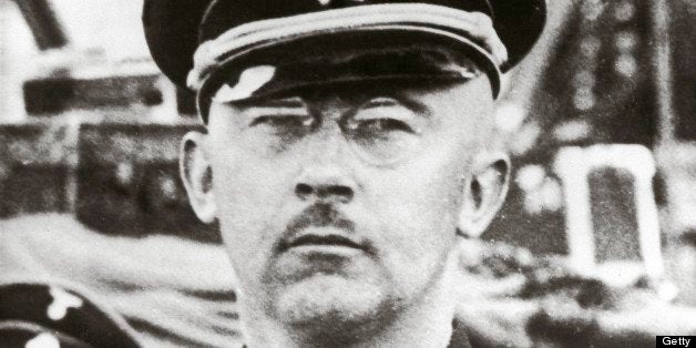 GERMANY - JANUARY 01: Reichsfuehrer ss Heinrich Himmler, wearing the black uniiform of the ss.Photography. Around 1935. (Ph